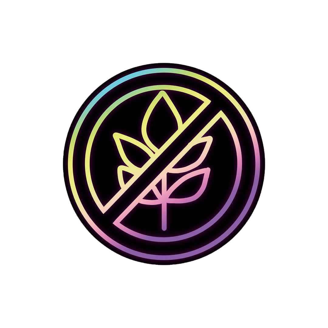 Neon No weed Sticker